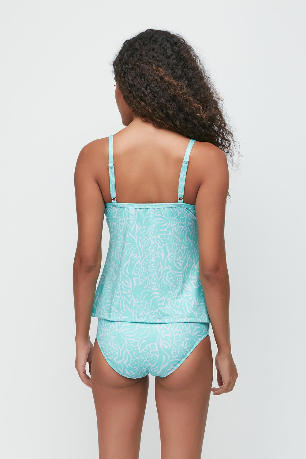 High-Waisted Long Tankini 7741