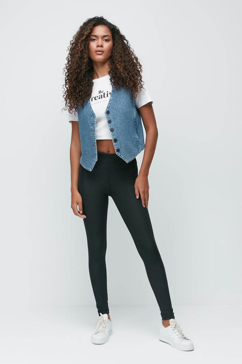 Yüksek Lastik Bel Uzun Spor Tayt 9401 Siyah