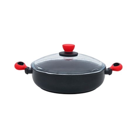 Leggno Colorgy Titanyum Pilav Tenceresi 28 cm Kırmızı Kulp