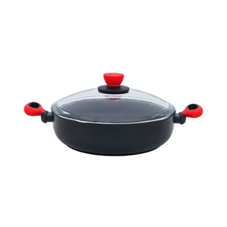 Leggno Colorgy Titanyum Pilav Tenceresi 28 cm Kırmızı Kulp