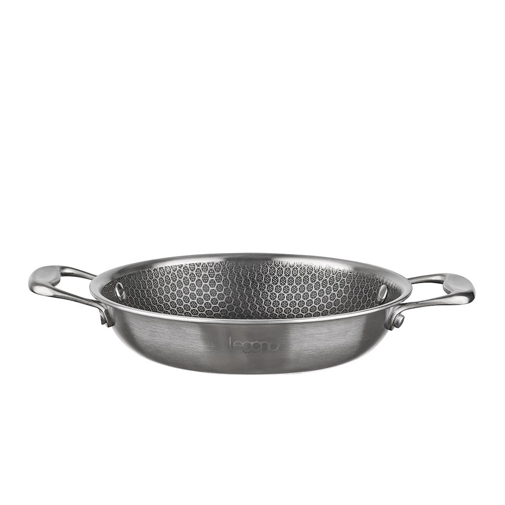 Leggno Elite Pro 3Ply Petek Dokulu Çelik Sahan 18 cm