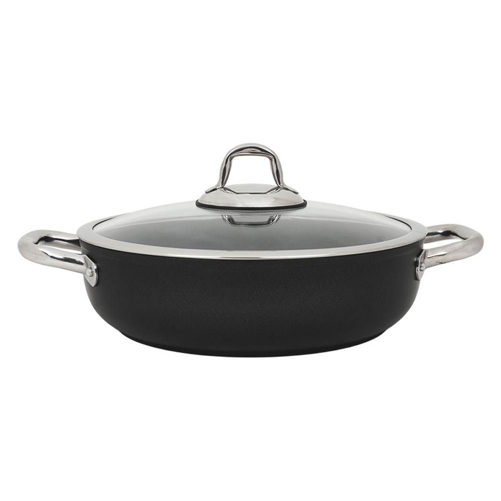 Leggno Master Titanyum Pilav Tenceresi 28 cm Siyah