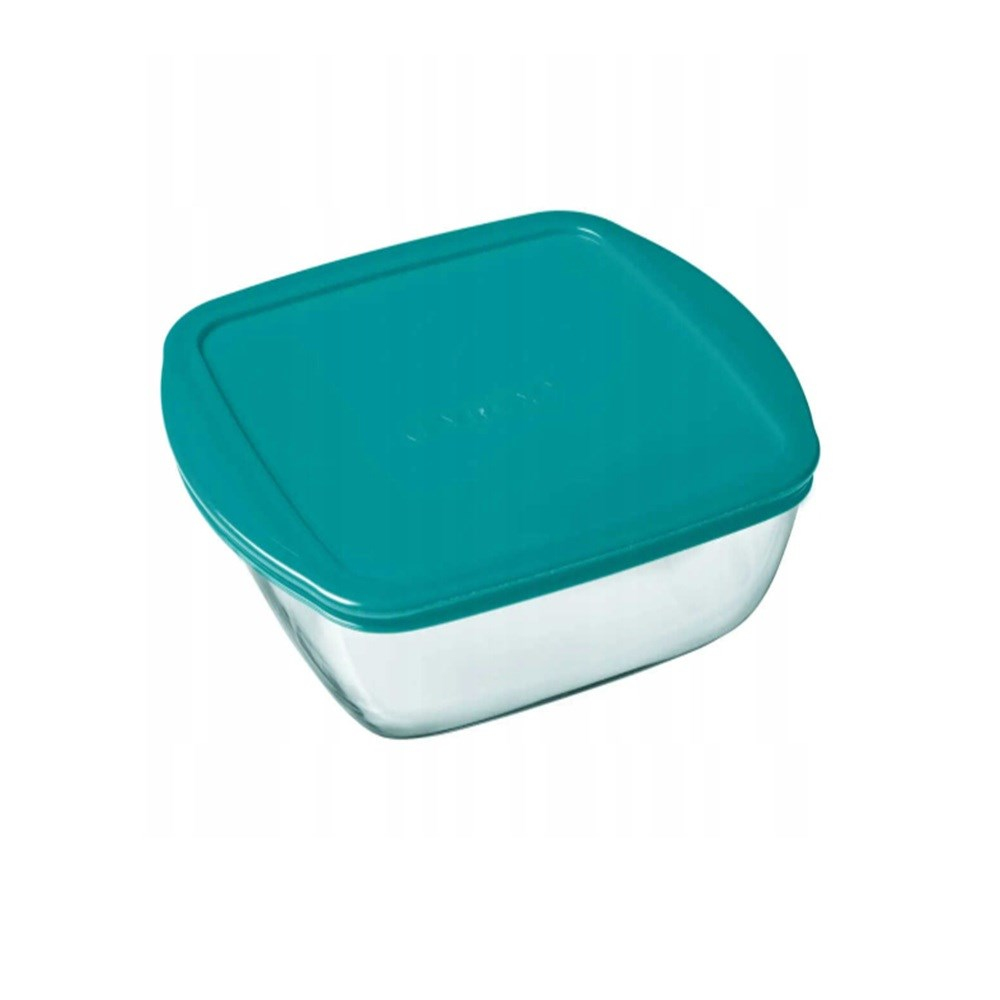 Pyrex Kare Kapaklı Saklama Kabı Yeşil 1 L