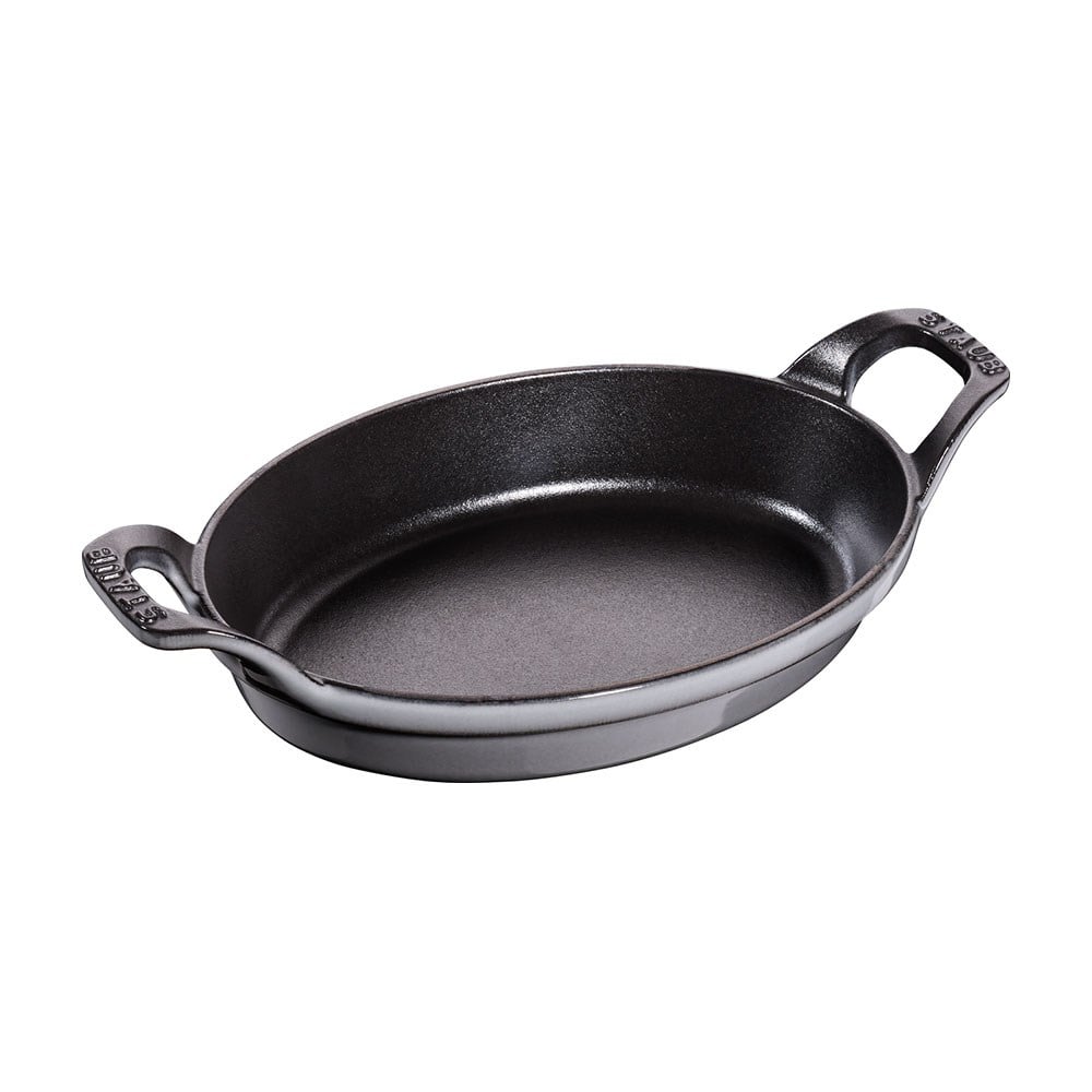 Staub Döküm Sahan Oval 21 cm Grafit Gri