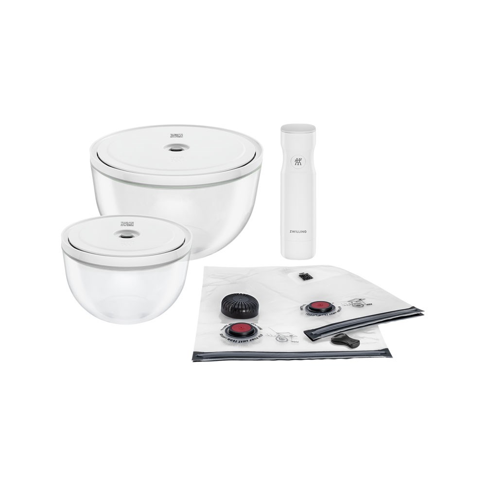 Zwilling Fresh & Save Bowls 9 Parça Cam Vakumlu Saklama Kabı Başlangıç Seti  M/L Boy