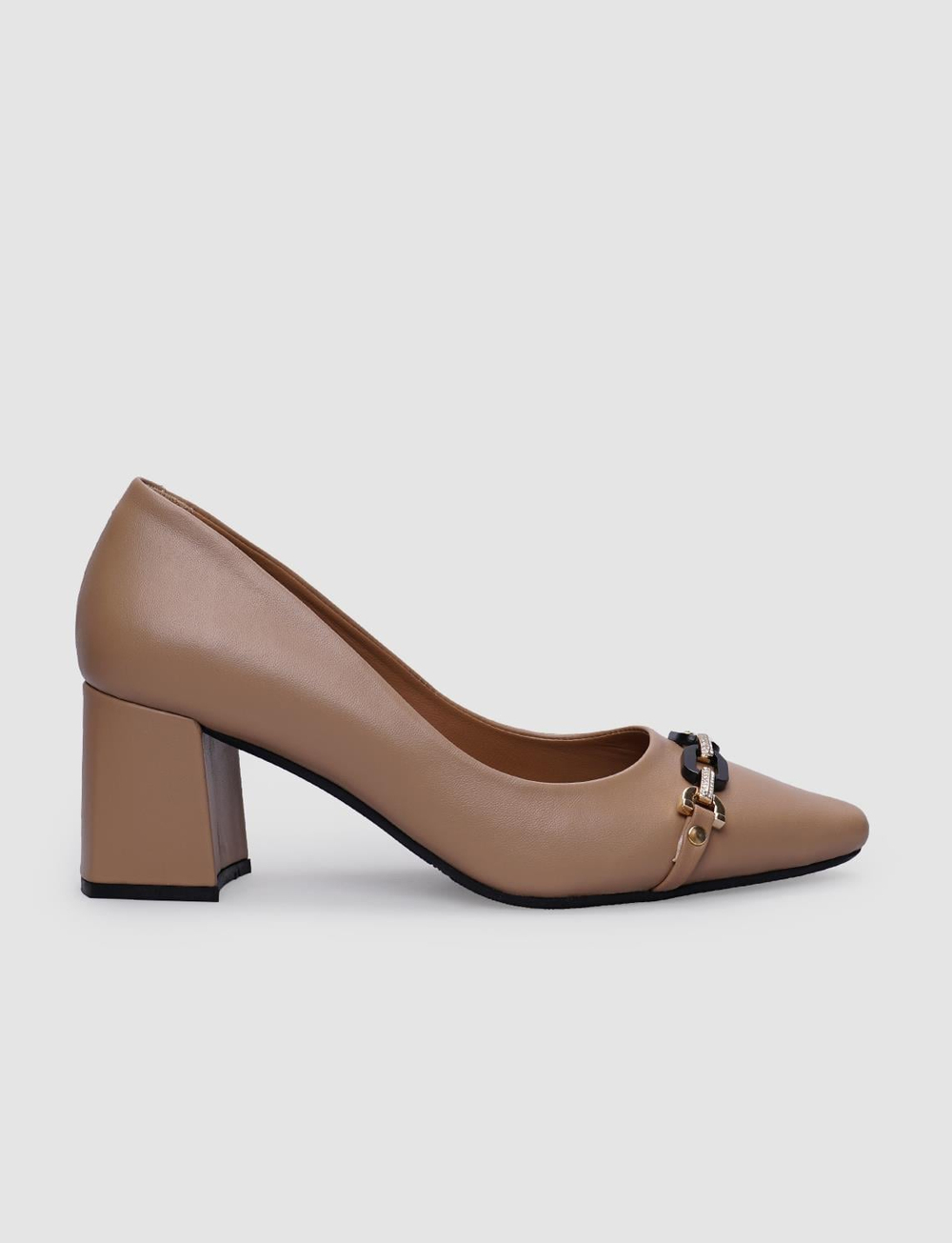 %100 Hakiki Deri Bej Kadın Ayakkabı