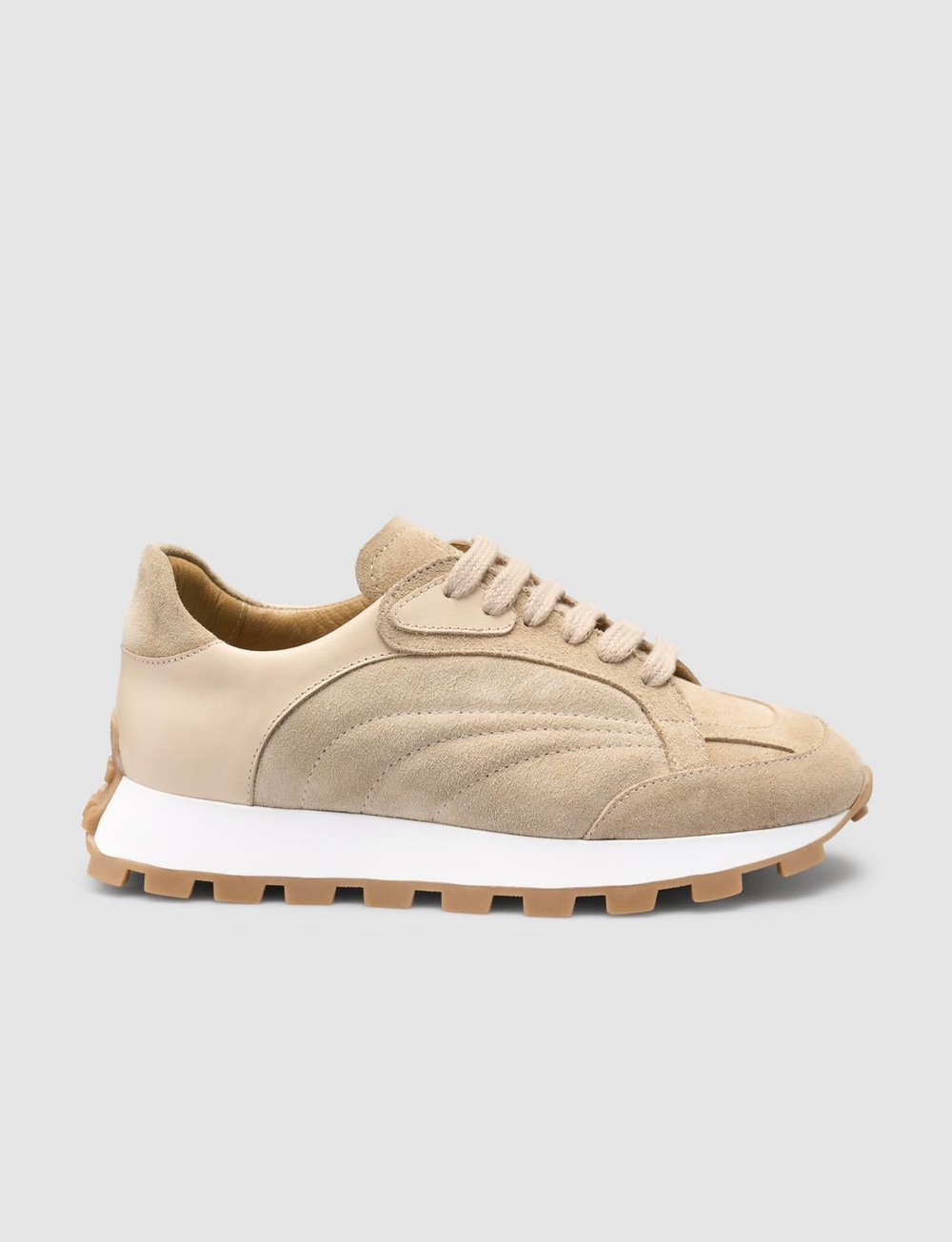 %100 Hakiki Deri Bej Kadın Ayakkabı