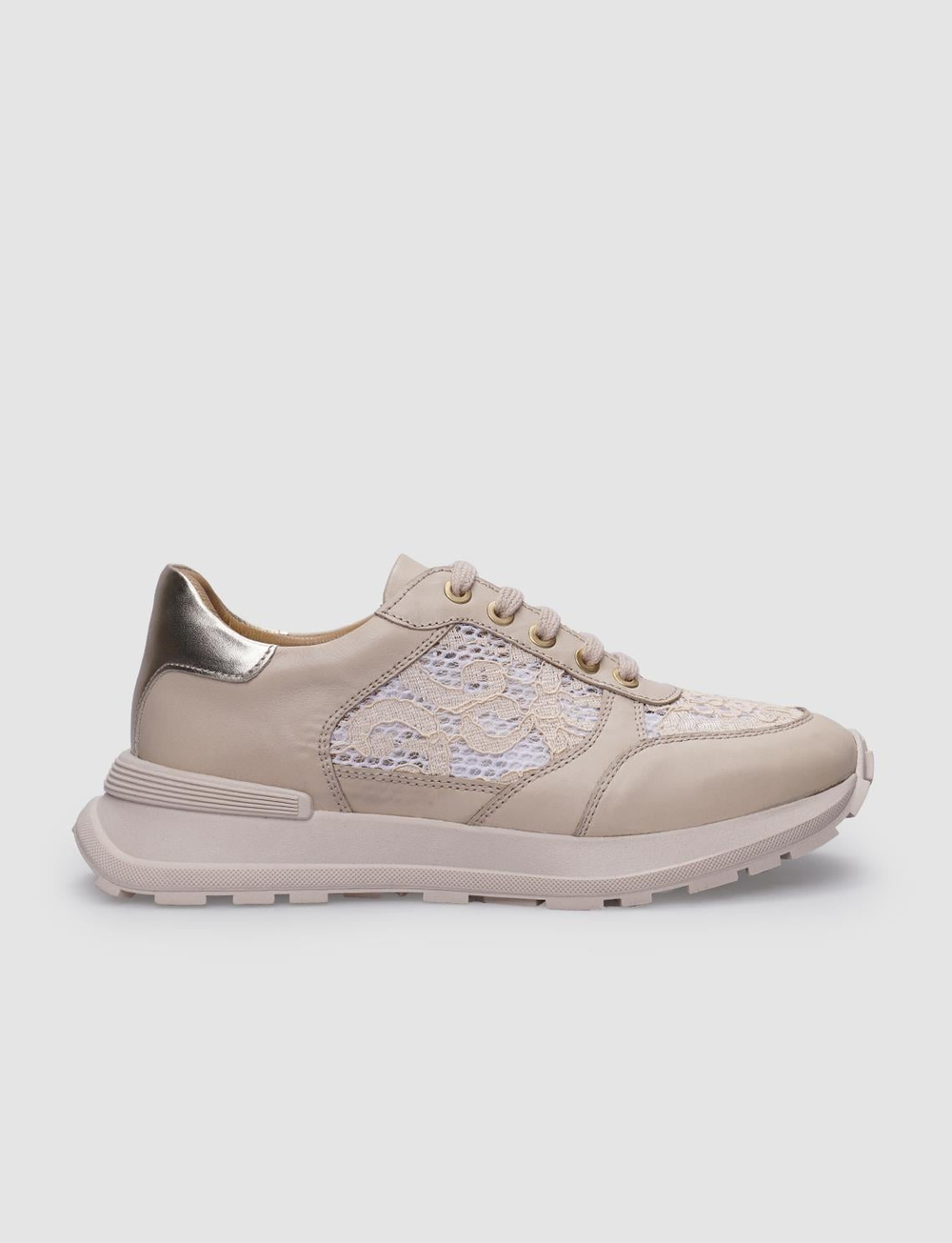 %100 Hakiki Deri Bej Kadın Ayakkabı