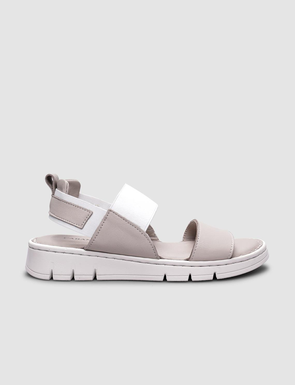 %100 Hakiki Deri Bej Kadın Sandalet