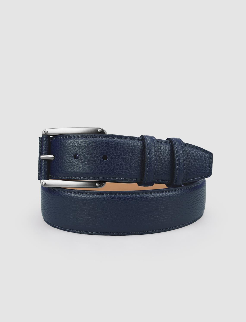 %100 Hakiki Deri Lacivert Erkek Kemer