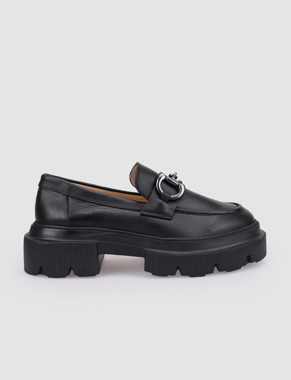 %100 Hakiki Deri Siyah Kadın Ayakkabı