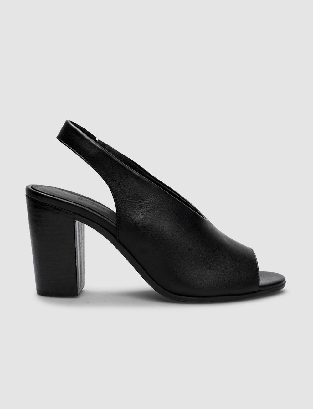 %100 Hakiki Deri Siyah Kadın Sandalet