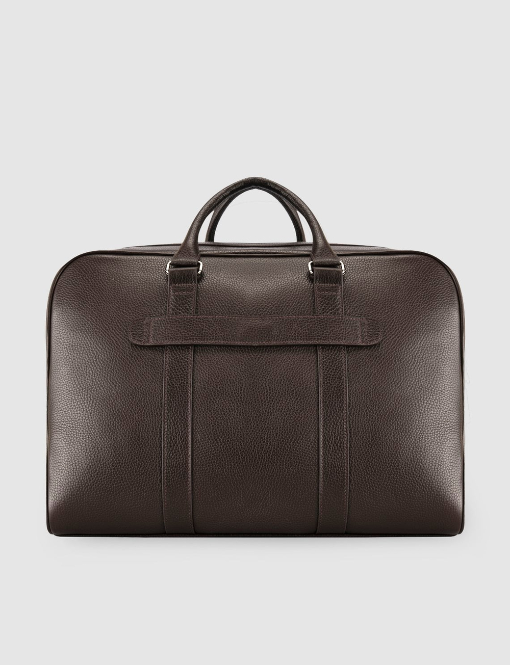 Hakiki Deri Kahverengi Erkek El ve Seyahat Çantası