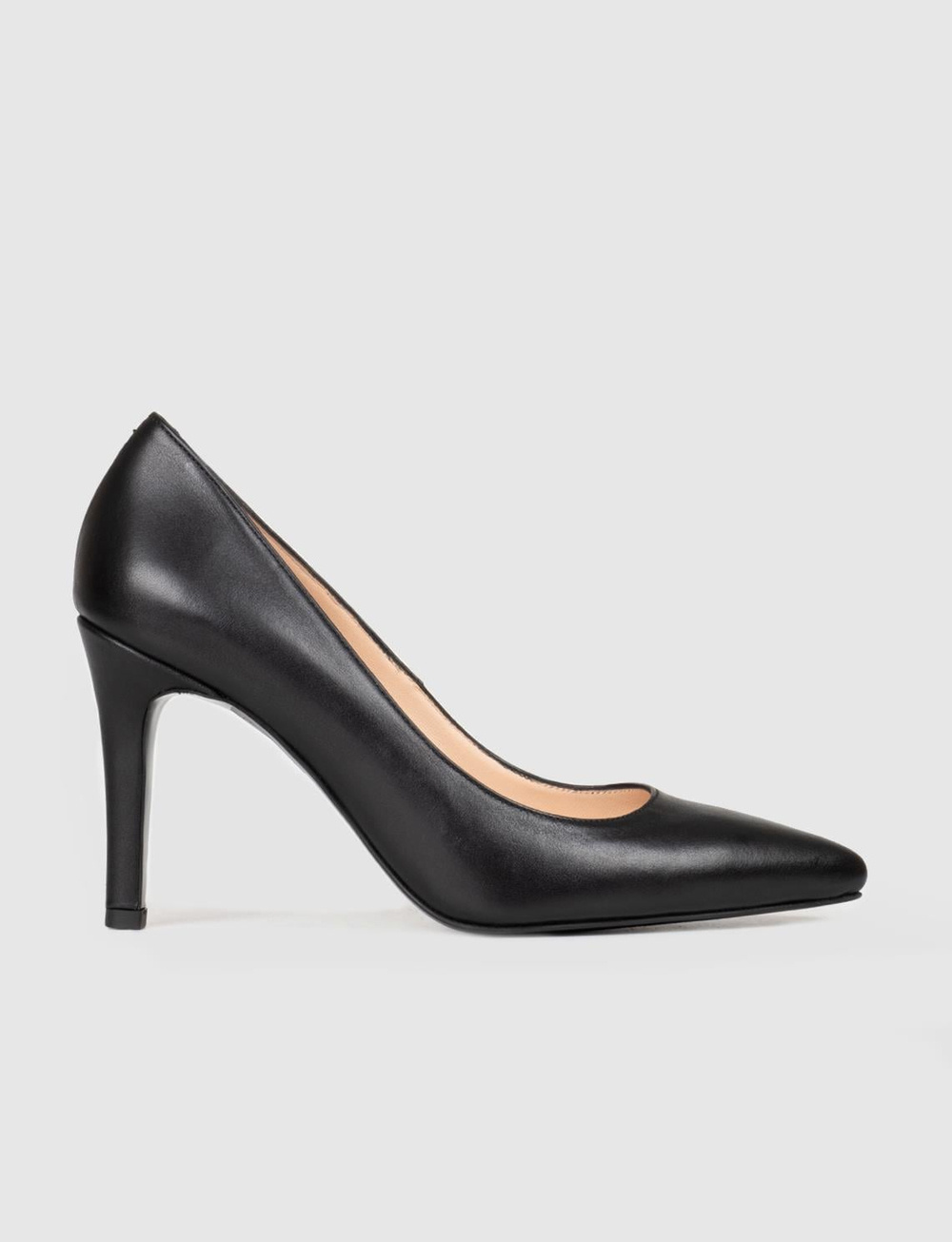 Kadın Hakiki Deri Siyah İnce Topuklu Stiletto