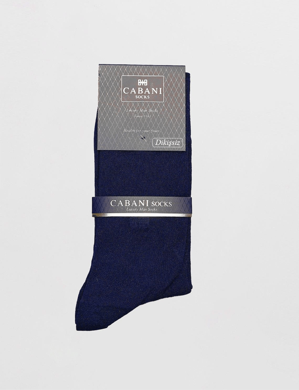 Men Navy Blue Merserize Socks