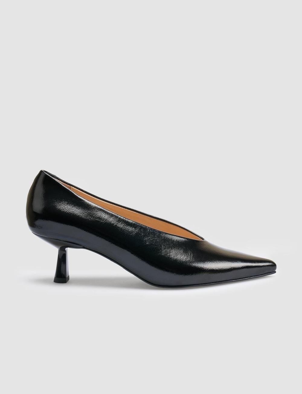 Rugan Hakiki Deri Siyah Kadın Ayakkabı