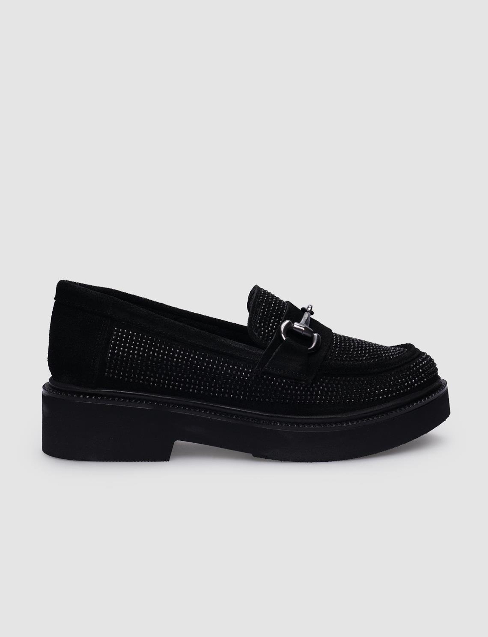 Süet Hakiki Deri Siyah Kadın Ayakkabı