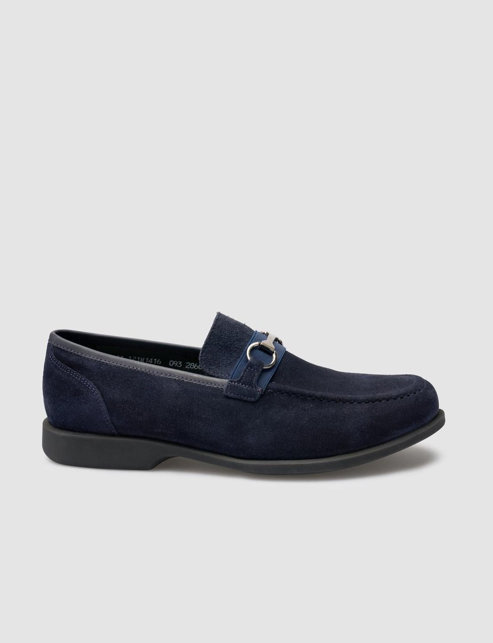 Toka Detaylı Hakiki Deri Lacivert Erkek Loafer