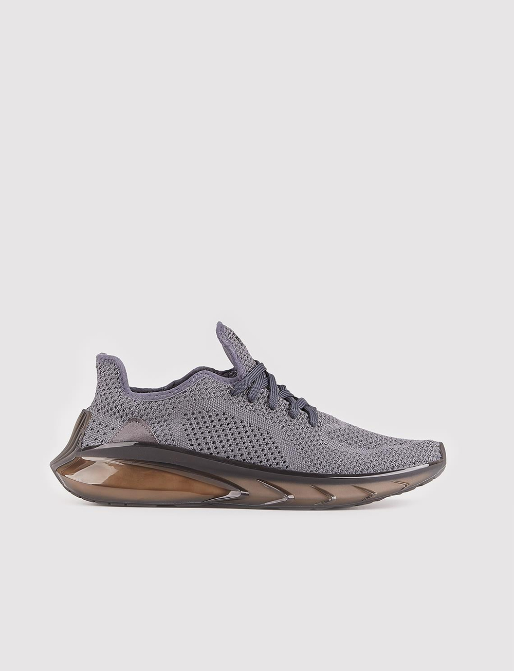 Men Dark Grey Low Top Chunky Sneakers