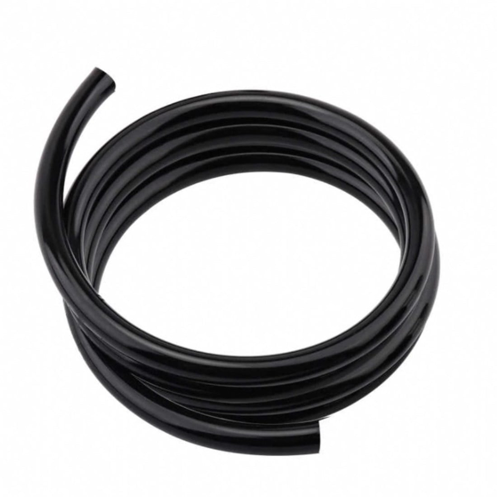 12 mm Pvc Makaron Siyah MAT 100 Metre