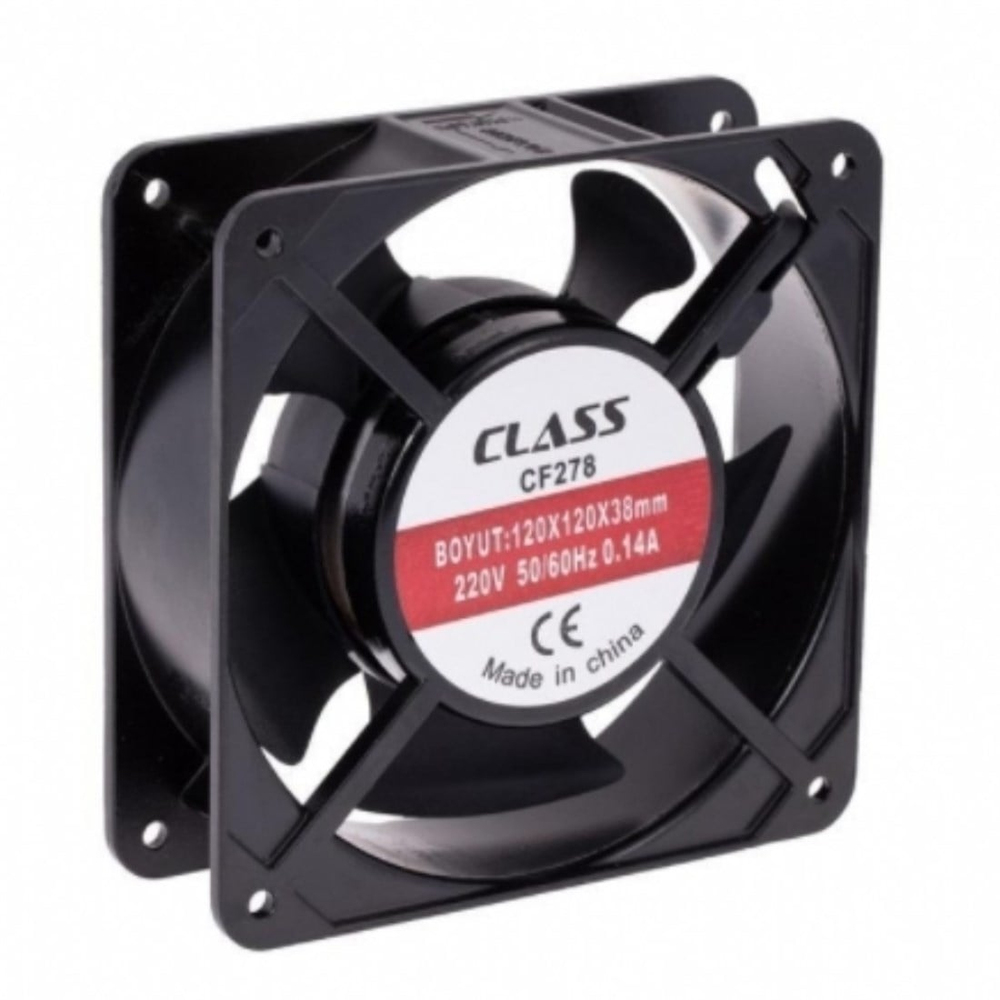 120x120x38 AC 220V Kare Fan Class