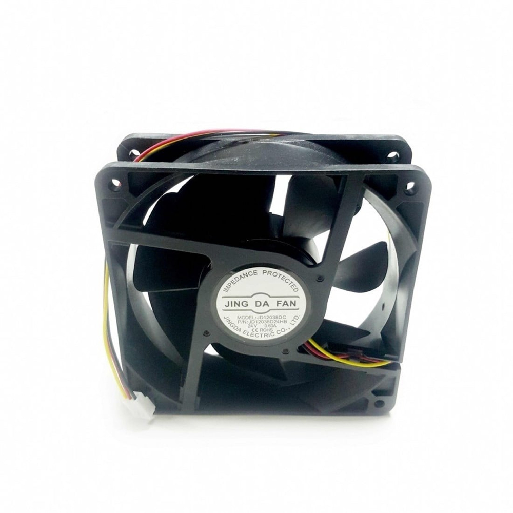 120x120x38 Jing Da 24VDC 3 Kablolu Rulmanlı Fan