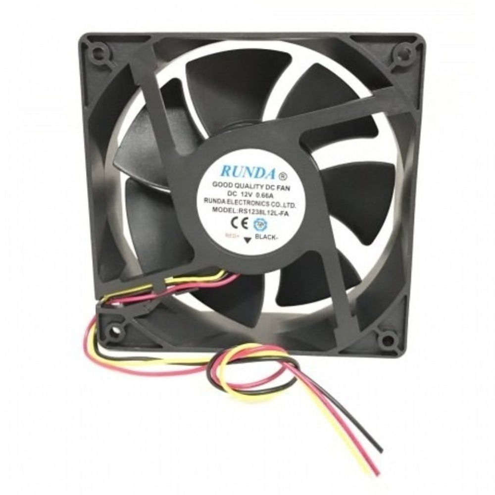 120X120X38MM 12V 0.66A 3200RPM HYDRAULİC KARE FAN