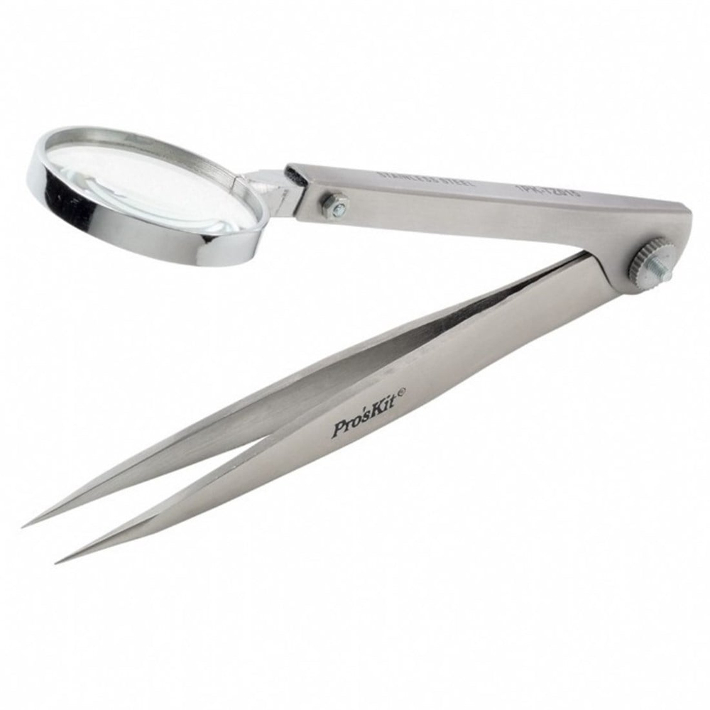 1PK-TZ015 Proskit Mercekli Cımbız 120mm
