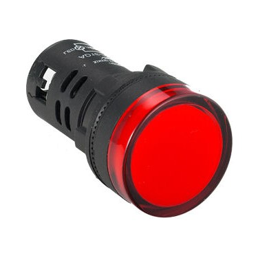 22 mm Ledli Sinyal Lambası Kırmızı 24 VACMET-ARButonlar ve Sinyal Lambaları