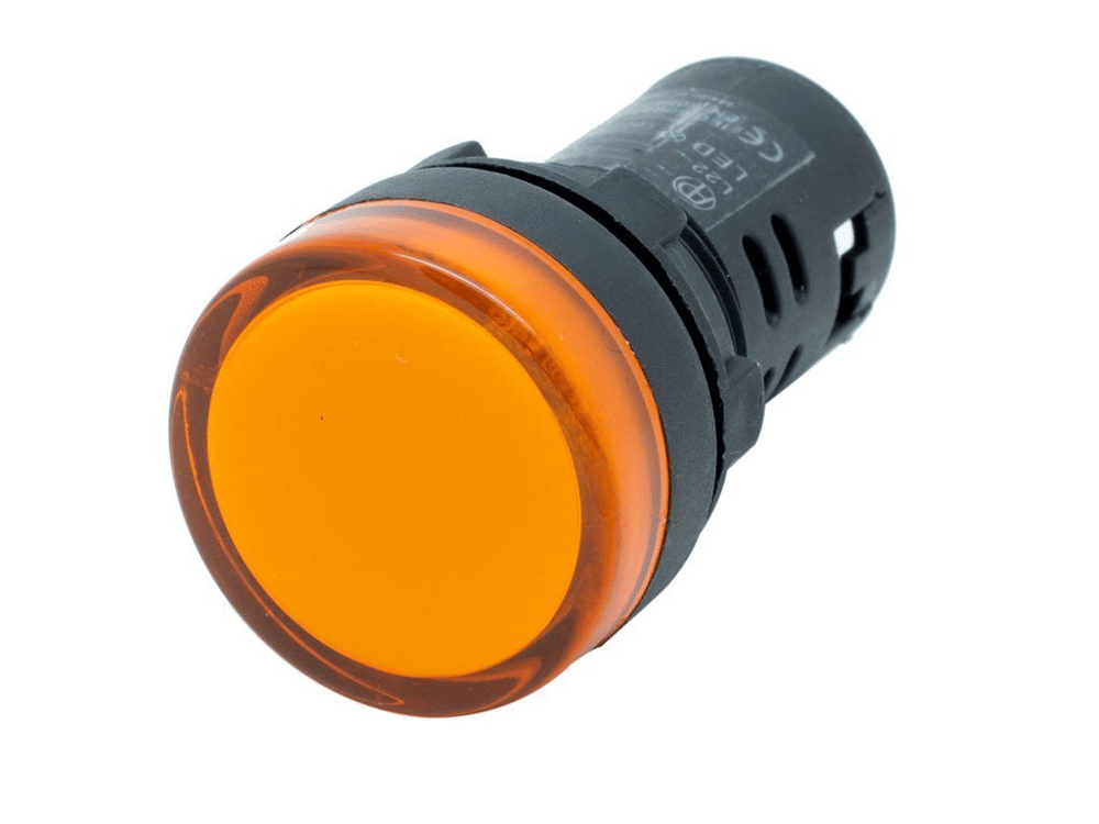 22 mm Ledli Sinyal Lambası Sarı 24 VACMET-ARButonlar ve Sinyal Lambaları