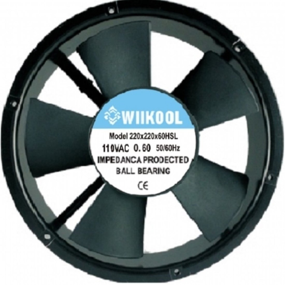 220x220x60 mm Wııkool 110V AC Yuvarlak Fan