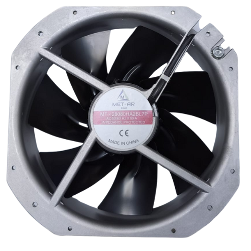 280x280x80 220V AC Metal Kanat FanMET-ARKare Fanlar (Kare, Oval, Yuvarlak, Eksenel Fanlar)