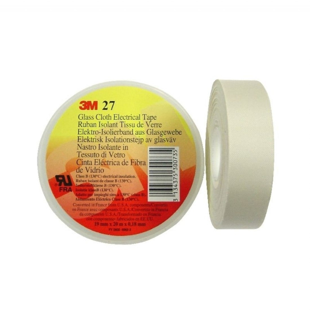 3M Scotch 27 Isıya Dayanıklı Camelyaf Bant 19x20 mt