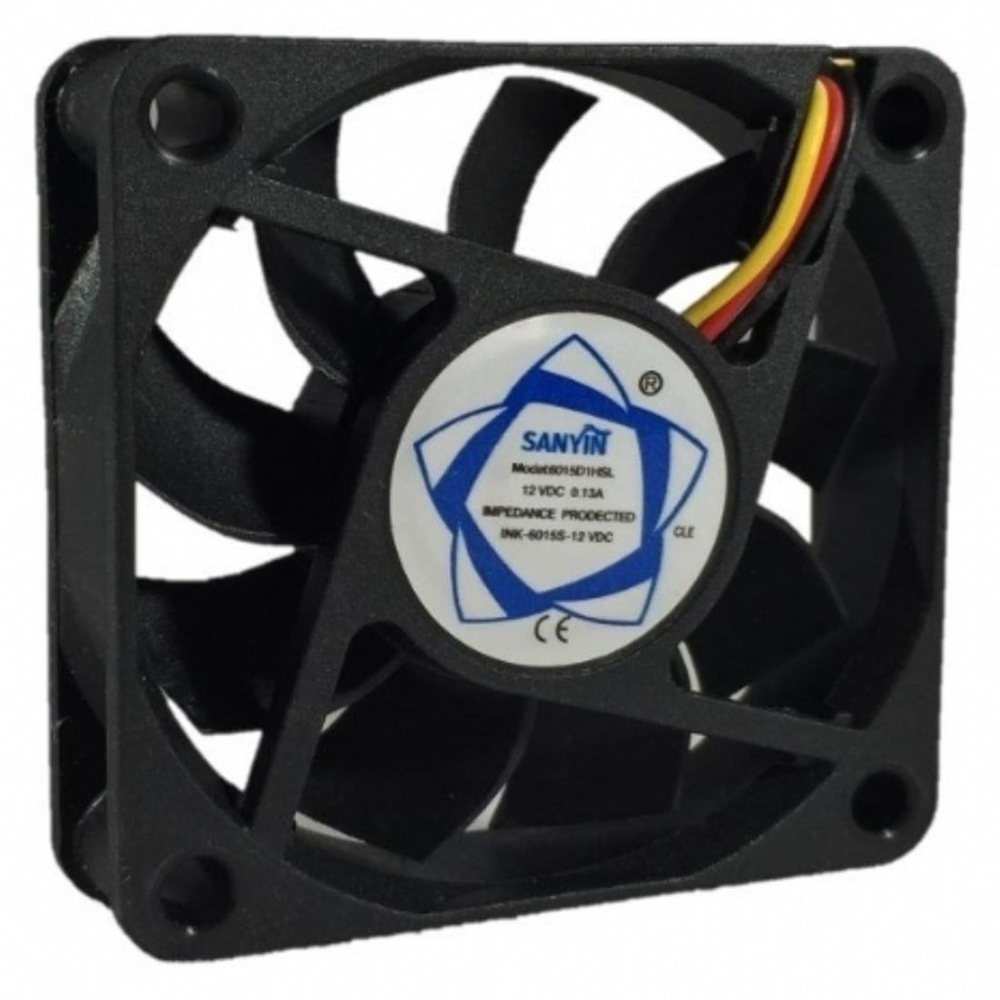 60x60x15 mm Sanyın 12V DC Kare Fan
