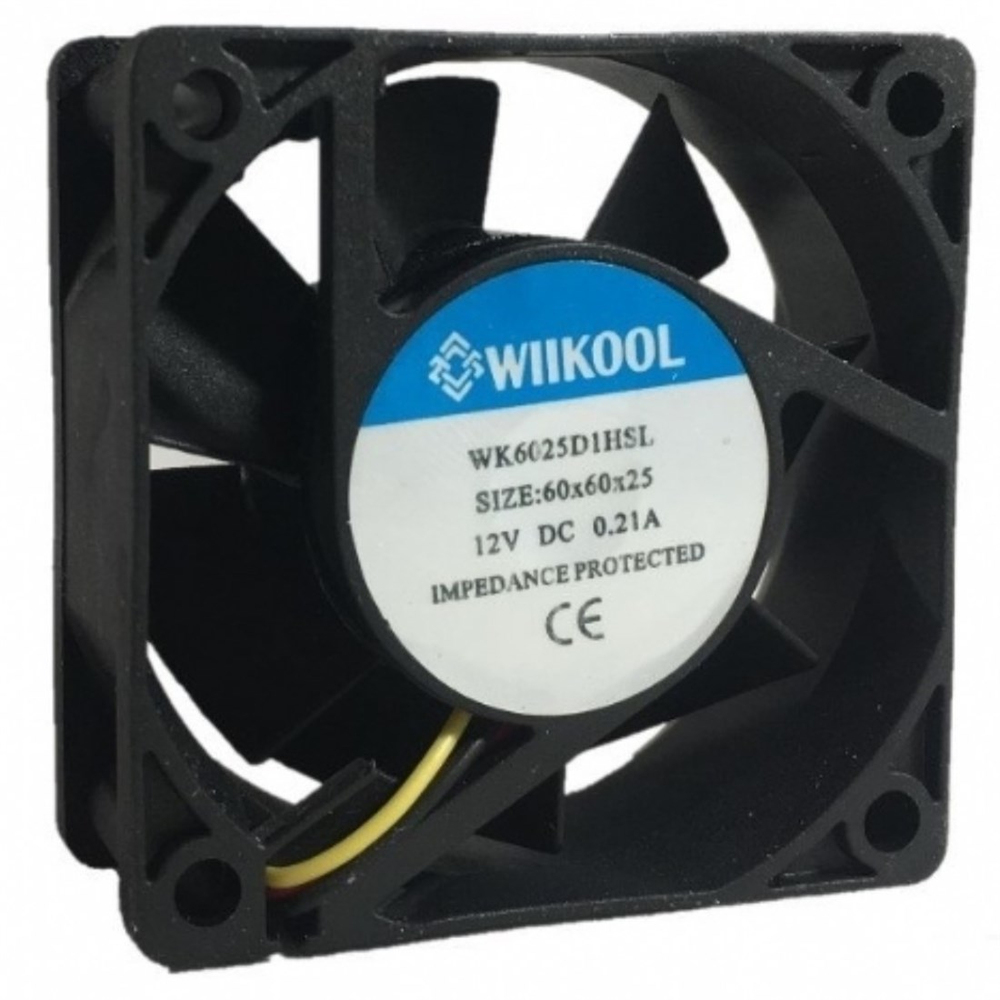 60x60x25 mm Wııkool 12V DC Kare Fan