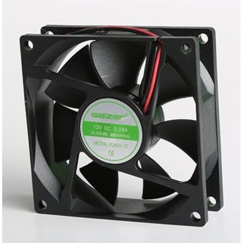 80x80x25 mm 12v dc salzer sleeve kablolu kare fan