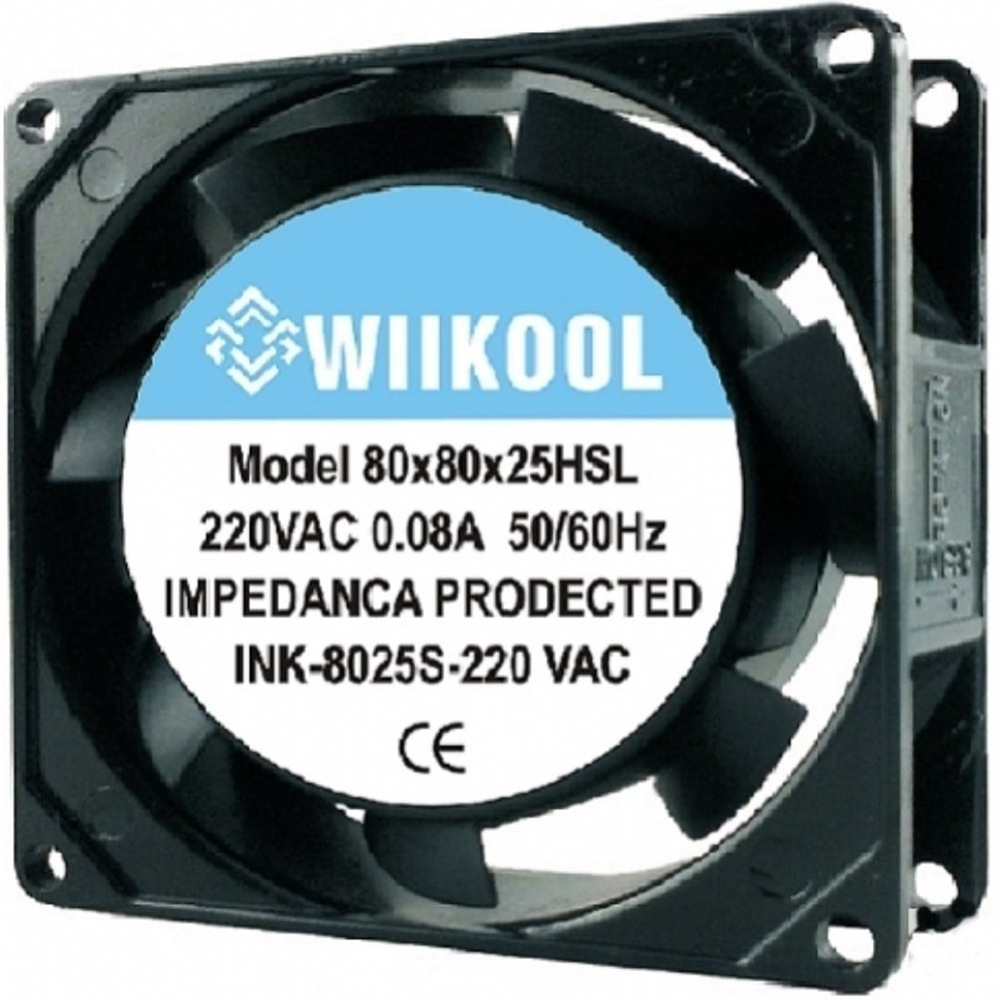 80x80x25 Wııkool 220V AC Kare Fan