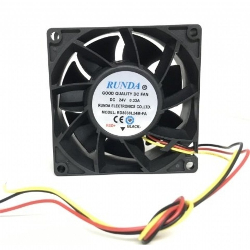 80X80X38MM 24V 0.21A 5500RPM HYDRAULİC