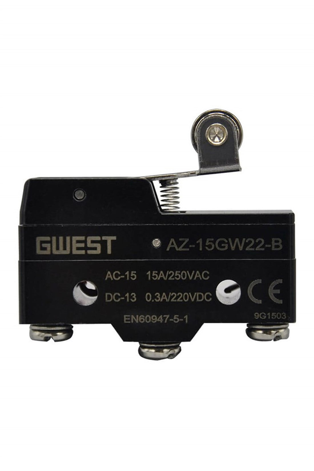 AZ-15GW22-B Kısa Metal Makaralı 15A1NO+1NC Mikro Switch