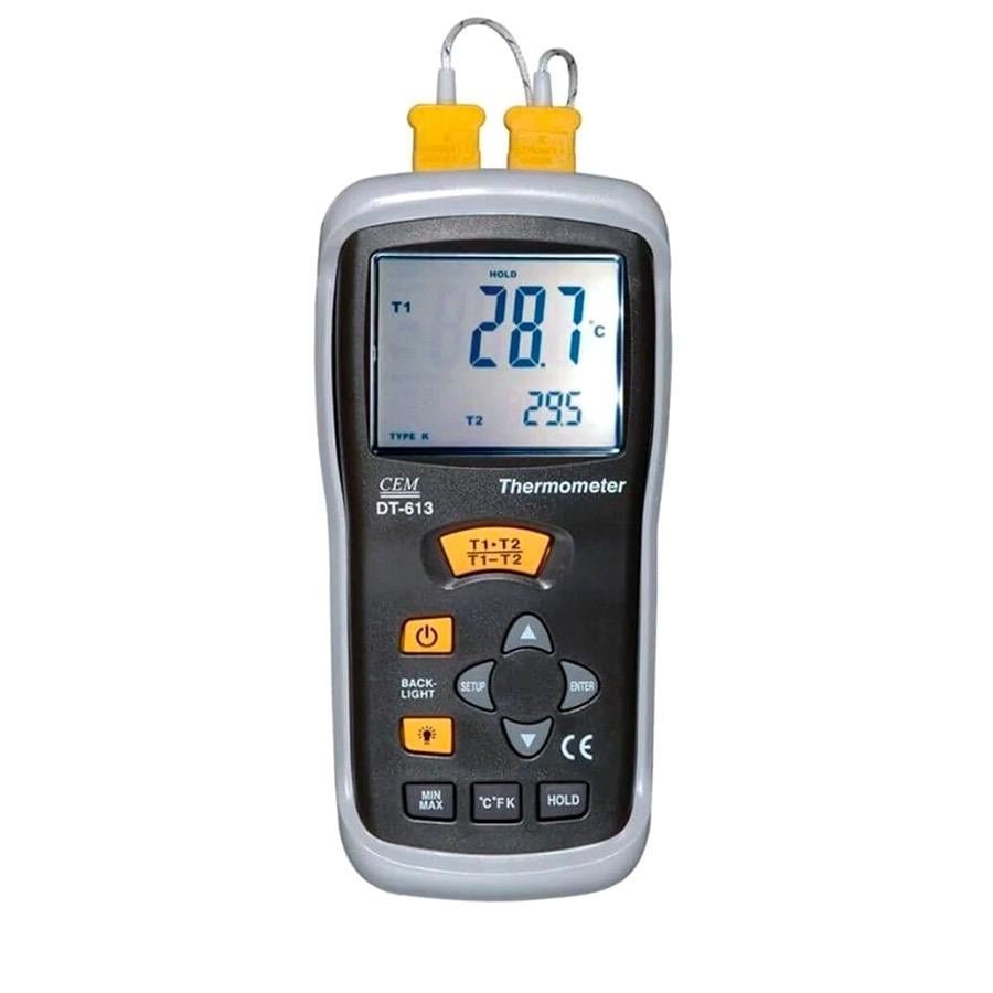 Cem DT-613K 2 Kanallı K Tipi Termokupl TermometreCEMÖLÇÜM CİHAZLARI