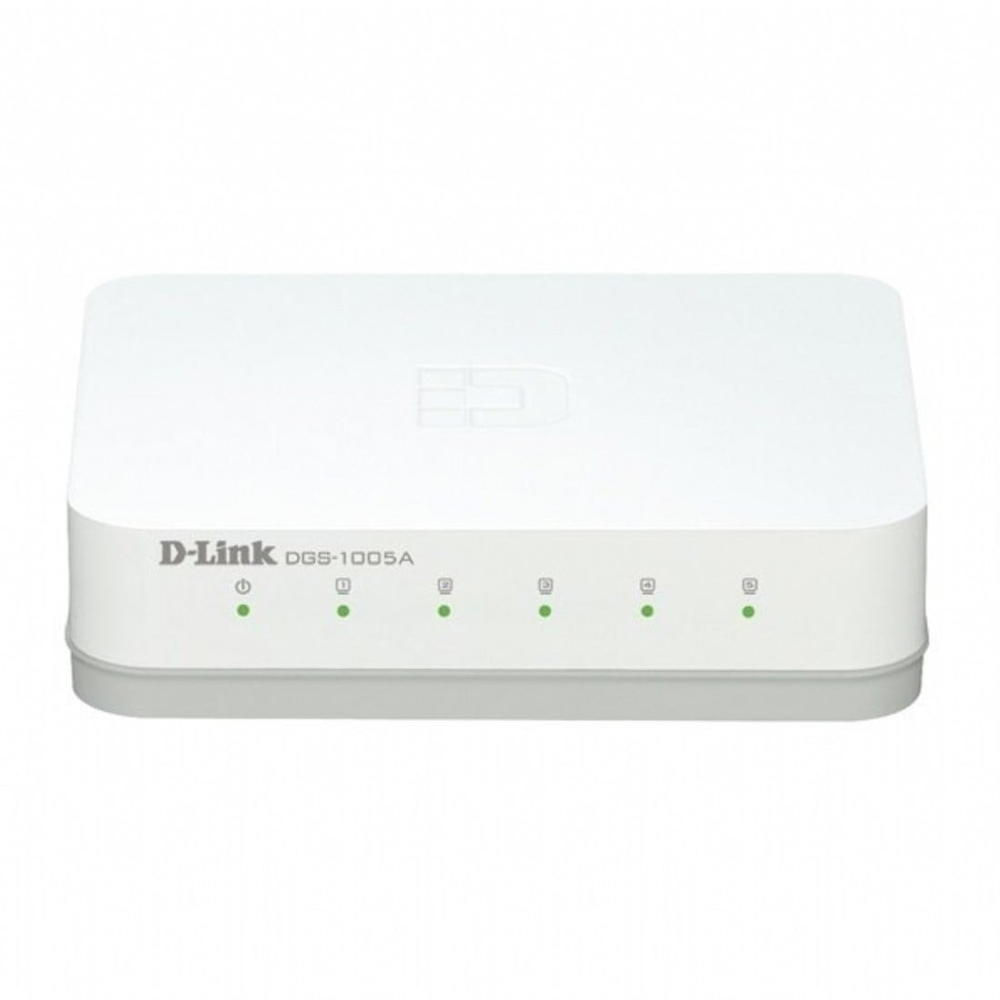 D-link Dgs-1005A 5-port 10/100/1000 Base-T ve güç tasarrufu fonksiyonlu Yönetilmeyen Anahtar
