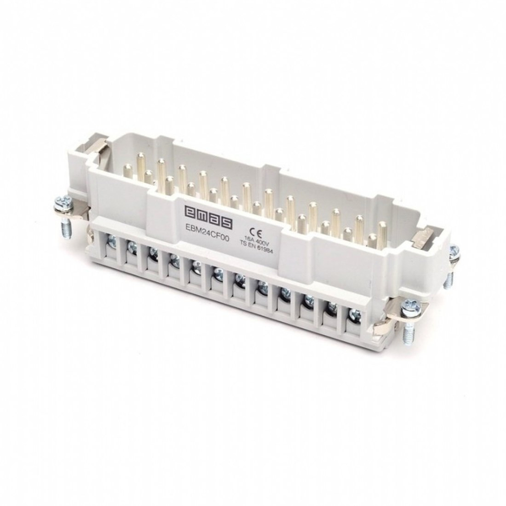 Emas EB024CF00 Metal Seri Çekirdek Fiş 24 Kontaklı 16A PG21