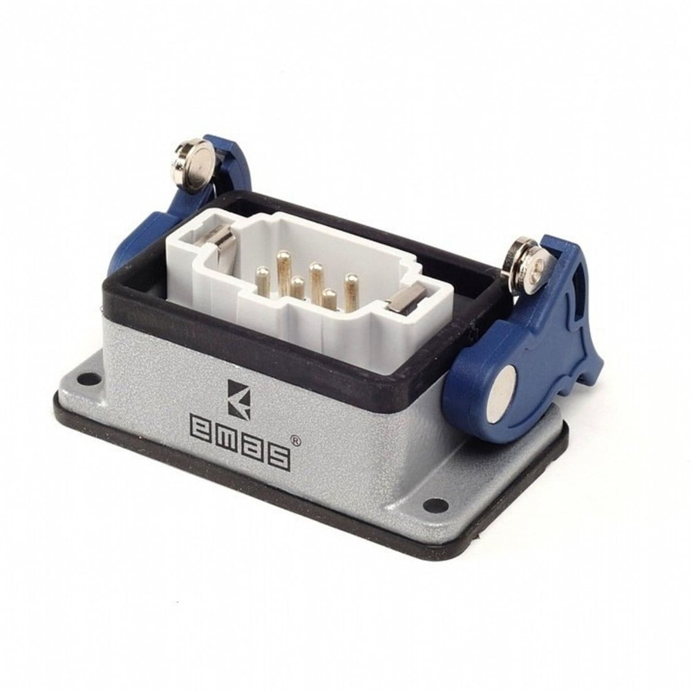 Emas EBM06FM42 Metal Seri Makine Fişi 6 Kontaklı 16A PG16