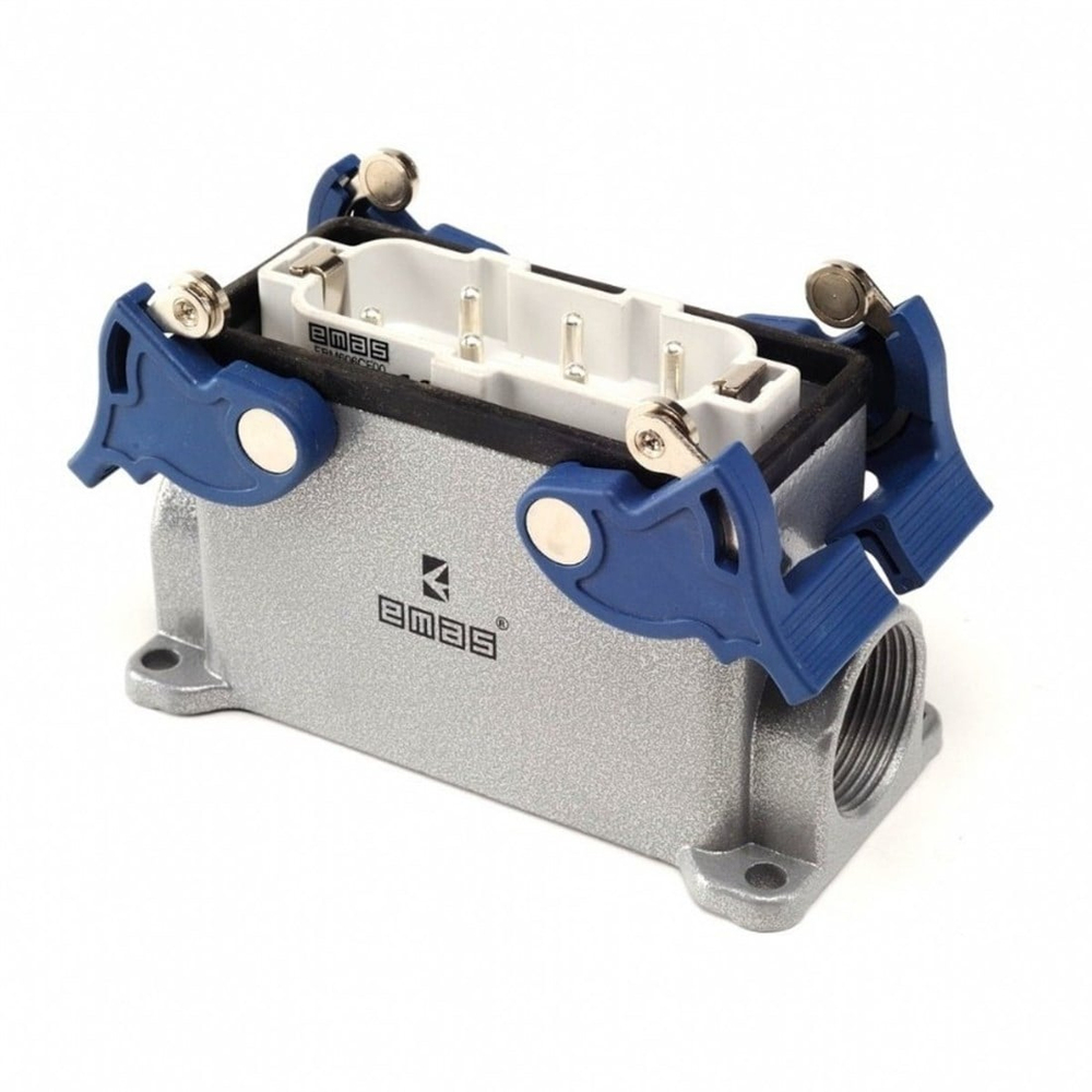 Emas EBM606FD14 Metal Seri Duvar Fişi 6 Kontaklı 35A PG21