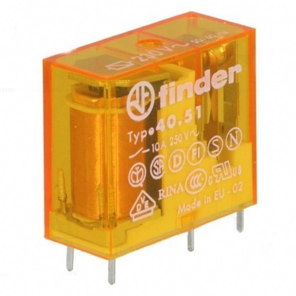 Finder 40.51.8.230 Serisi 230V AC Minyatür Pcb Röle