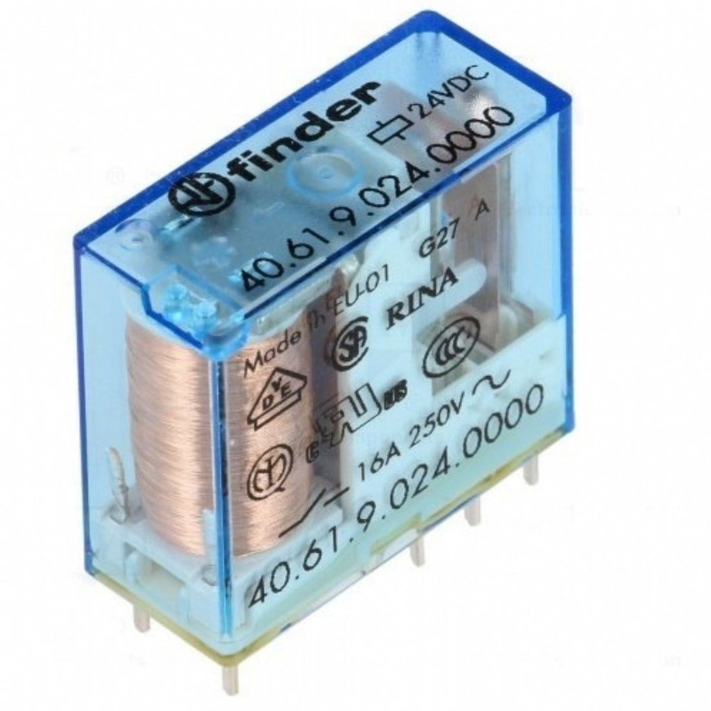 Finder 40.61.9.024.0000 Serisi 24V DC Minyatür Pcb Röle
