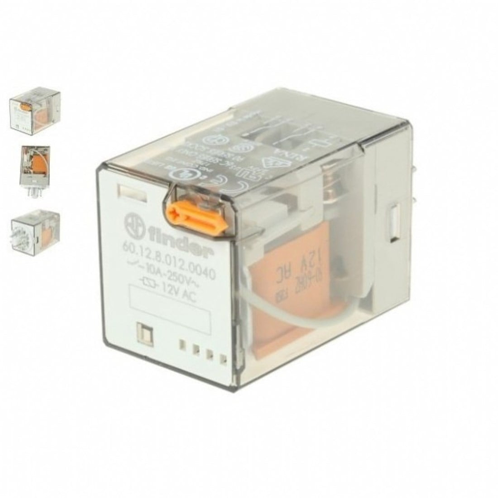 Finder 60.12.8.012.0040 8 Pinli Soket Tipi AgNi 2CO 10A 12V AC