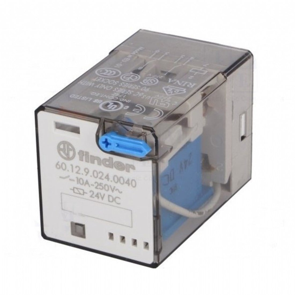 Finder 60.12.9.024.0040 8 Pinli Soket Tipi AgNi 2CO 10A 24V DC