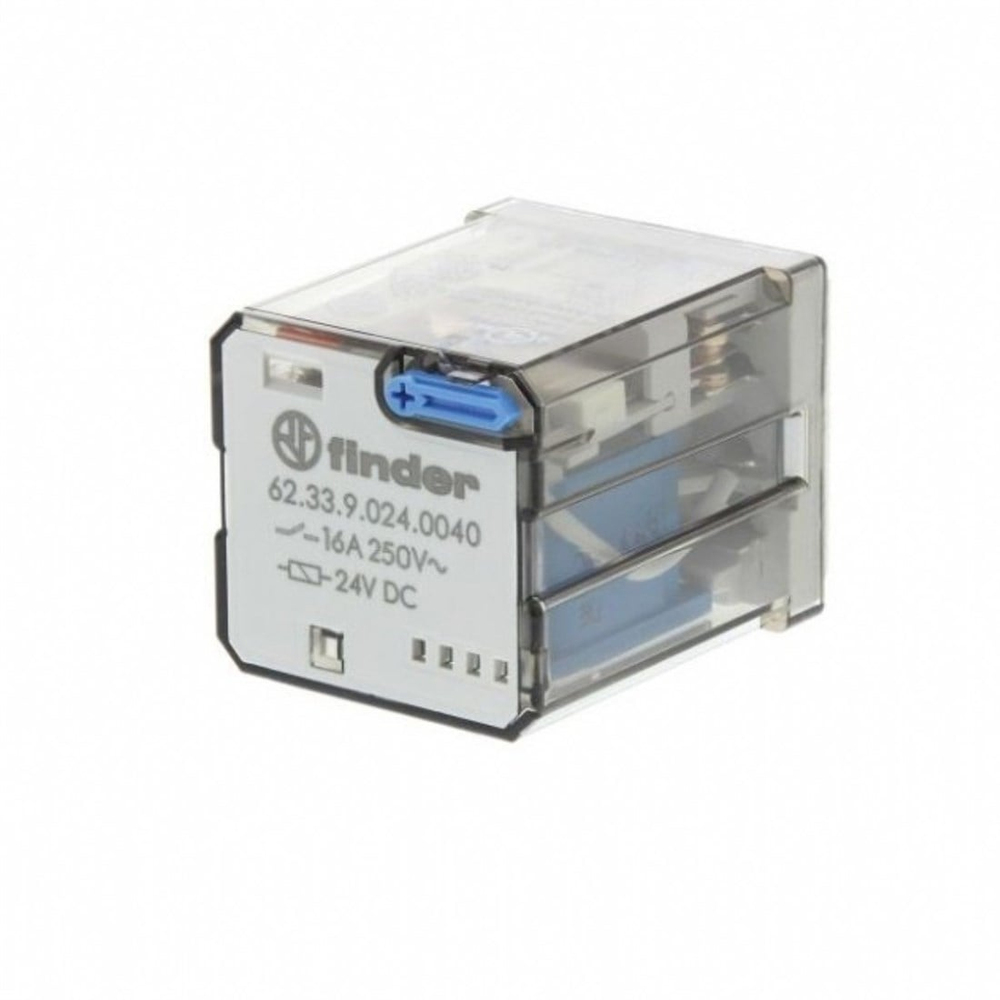Finder 62.33.9.024.0040 Soket Tipi Faston 187 4.8x0.5mm AgCdO 3CO 16A 24V DC