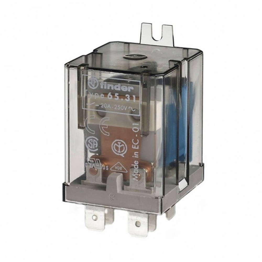 Finder 65.31.8.024.0300 Arkadan Montajlı Faston 250 AgCdO 1NA 30A 24V AC